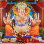 लक्ष्मी पूजनादिवशी उभादांडा येथे गणपतीची प्रतिष्ठापना
