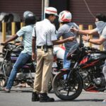 चौदा दुचाकी चालकांवर दंडात्मक कारवाई