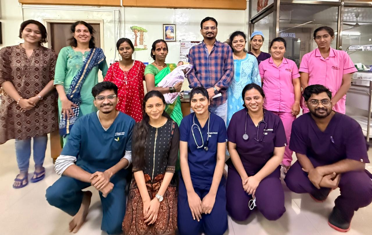 डेरवण येथे नवजात बाळावर आतड¬ाची यशस्वी शस्त्रक्रिया